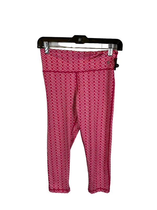 Cute Style Pink Athletic Leggings Capris Vineyard Vines, Size Xs