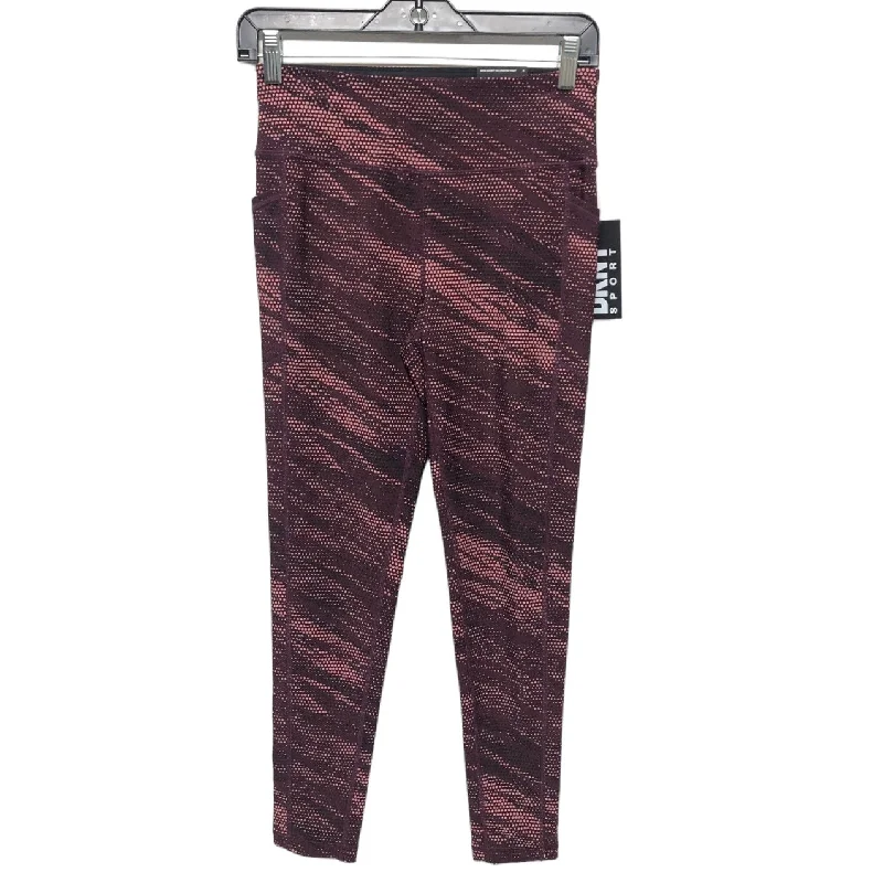 Soft Fabric Looks Purple Athletic Leggings Dkny, Size S
