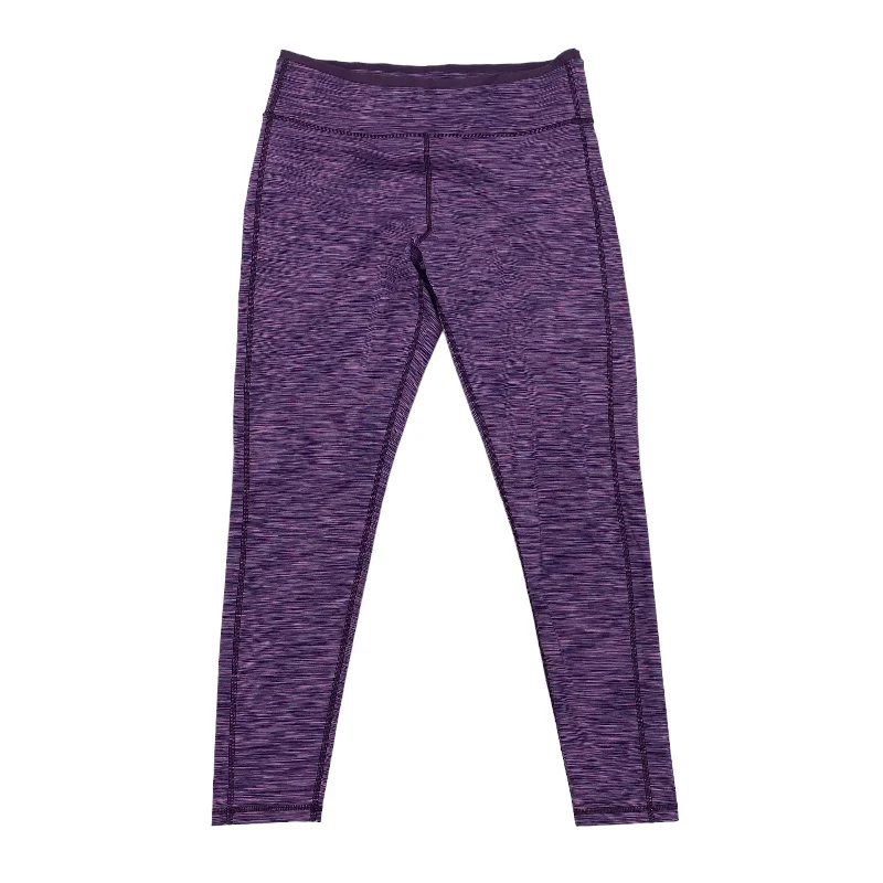 Hooded design PURPLE TEK GEAR ATHLETIC LEGGINGS, Size XL