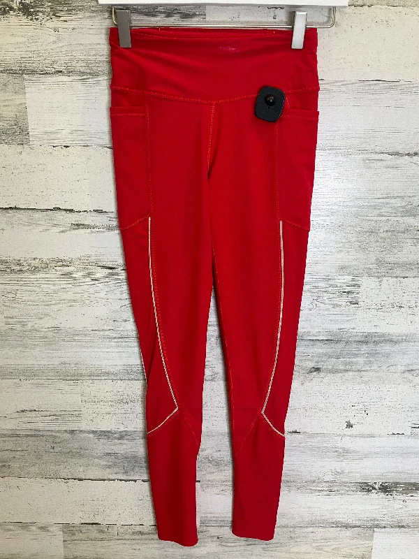 Soft Casuals Red Athletic Leggings Victorias Secret, Size Xs