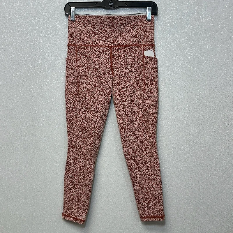 Soft Layers Rust Athletic Leggings Athleta, Size S