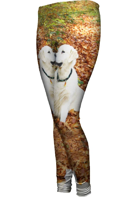 Casual Chic Wear White Labs Among Leaves