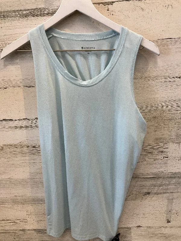Breezy Style Athletic Top Short Sleeve By Athleta In Blue, Size: Xs