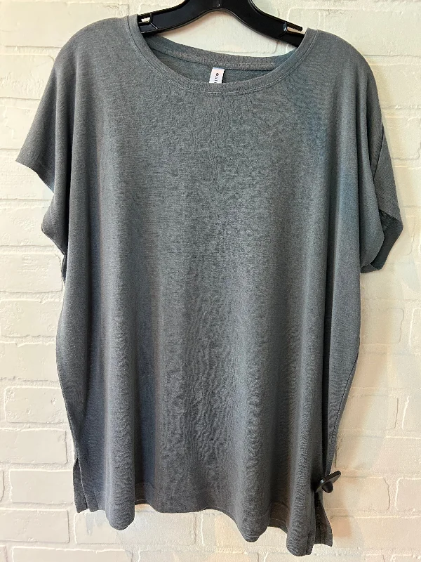 Body Design Athletic Top Short Sleeve By Athleta In Grey, Size: S