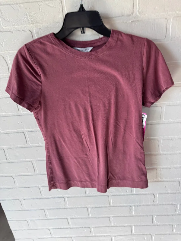 Trendy Looks Athletic Top Short Sleeve By Athleta In Pink, Size: Xs