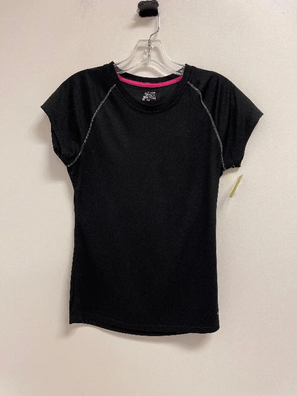 Soft Touch Athletic Top Short Sleeve By Champion In Black, Size: M