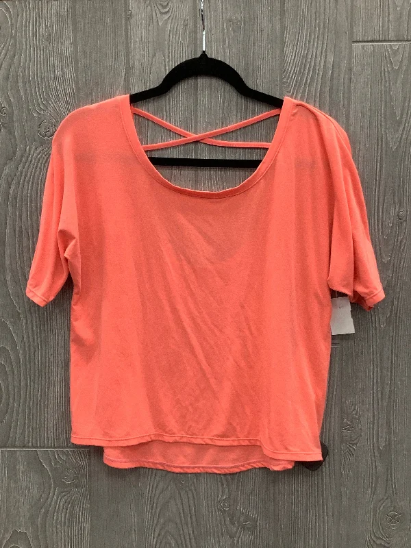 American Style Athletic Top Short Sleeve By Gap In Coral, Size: S