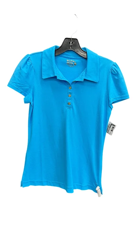 Slim Fit Athletic Top Short Sleeve By Lilly Pulitzer In Blue, Size: Xs