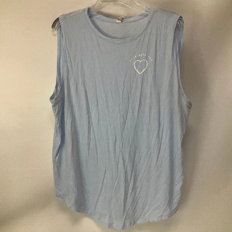 Comfortable Lifestyle Athletic Top Short Sleeve By Lululemon In Blue, Size: 12