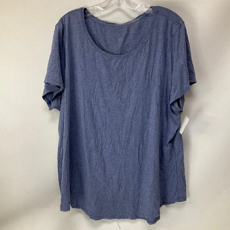 Dynamic Fashion Athletic Top Short Sleeve By Lululemon In Blue, Size: 20