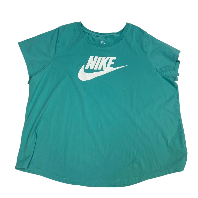 Personalized Wear Athletic Top Short Sleeve By Nike In Green, Size: 3x