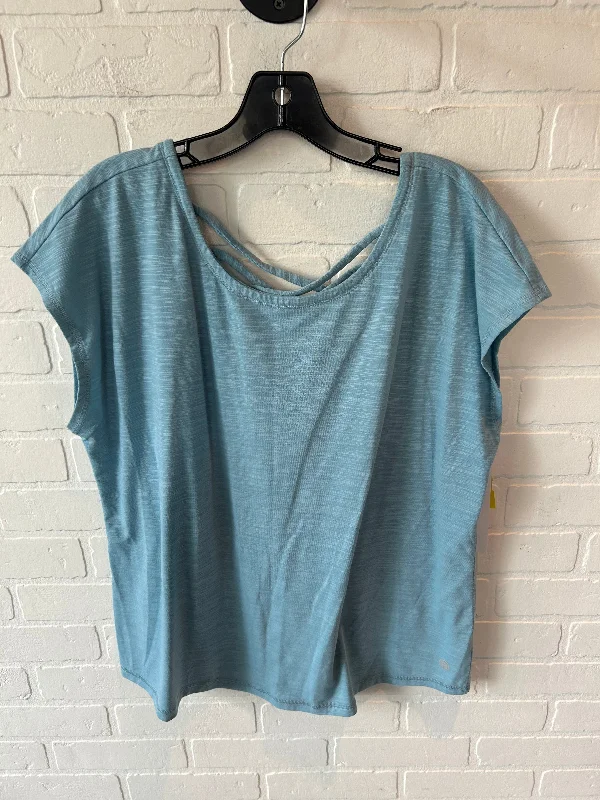 Classic Items Athletic Top Short Sleeve By Talbots In Blue, Size: Xl