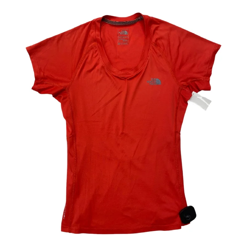 Relaxed Tops Athletic Top Short Sleeve By The North Face In Orange, Size: Xs