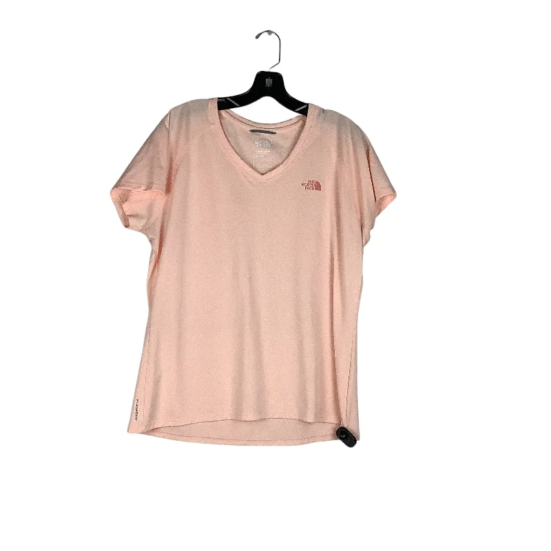 Urban Design Sense Athletic Top Short Sleeve By The North Face In Peach, Size: Xl