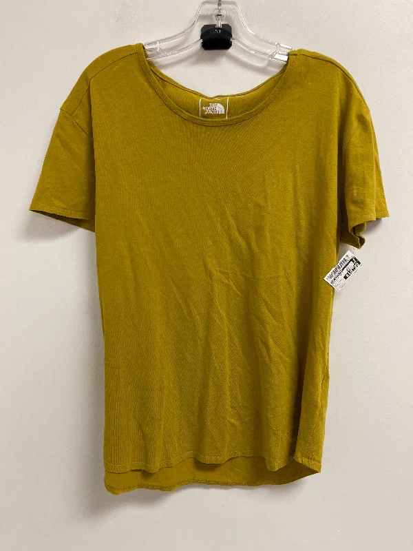 Versatile Items Athletic Top Short Sleeve By The North Face In Yellow, Size: L