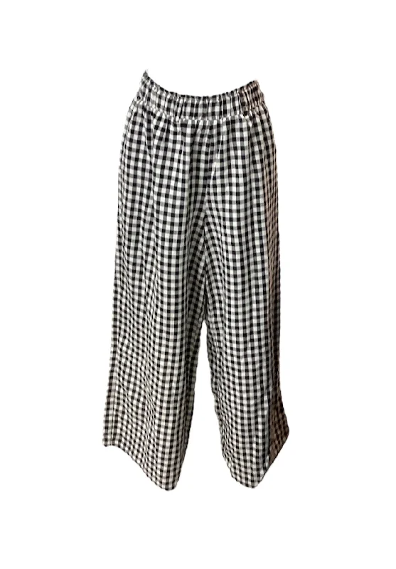 Elegant Style Blue Rain Women's Pants Black S