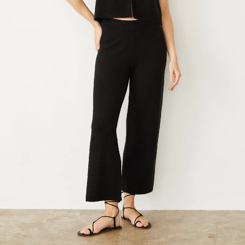 Unique Fashion Boucle Knit Crop Pant