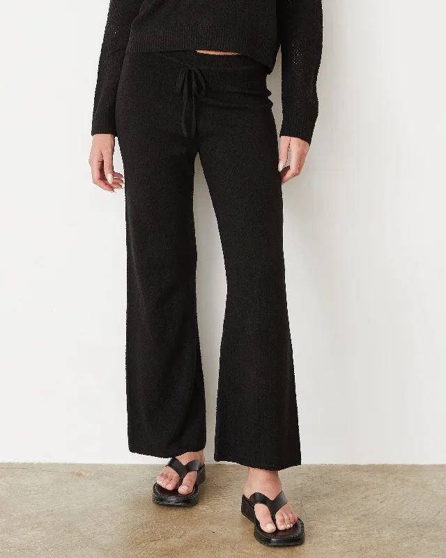 Spring Fashion Boucle Knit Relaxed Pant