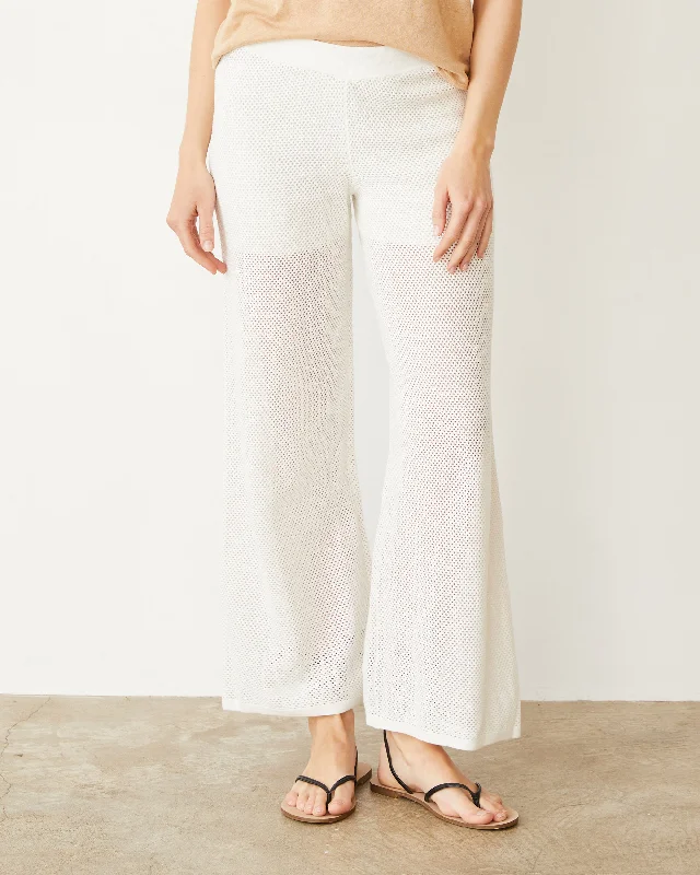 Creative Prints Cotton Mesh Wide Leg Pant