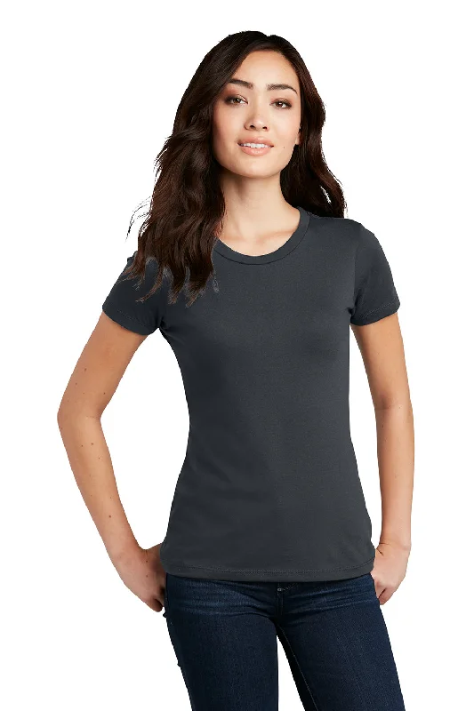 Cozy Apparel District Womens Perfect Blend Short Sleeve Crewneck T-Shirt - Charcoal Grey Cozy Apparel District Womens Perfect Blend Short Sleeve Crewneck T-Shirt - Charcoal Grey