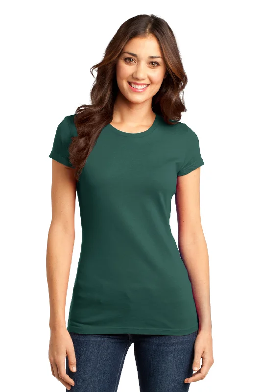 Classic District Womens Very Important Short Sleeve Crewneck T-Shirt - Evergreen - Closeout