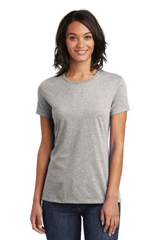 Smart Comfort Wear District Womens Very Important Short Sleeve Crewneck T-Shirt - Heather Light Grey