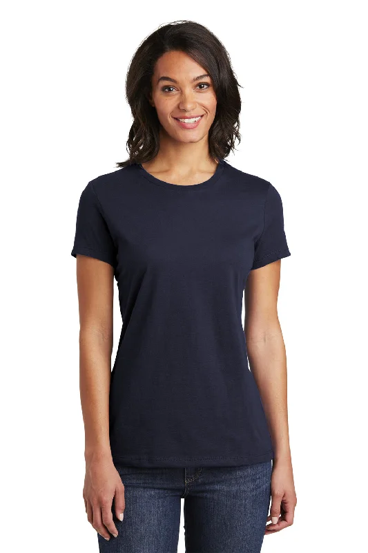 Soft Fabric Looks District Womens Very Important Short Sleeve Crewneck T-Shirt - New Navy Blue