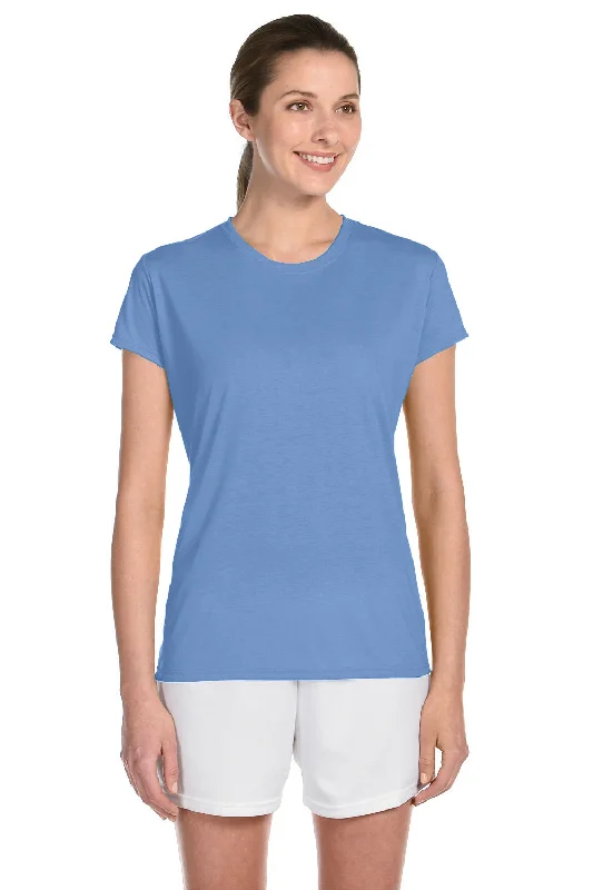 Cozy Fit Gildan Womens Performance Jersey Moisture Wicking Short Sleeve Crewneck T-Shirt - Carolina Blue - Closeout