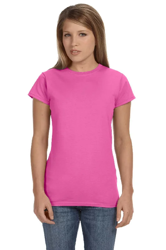 Elegant Series Gildan Womens Softstyle Short Sleeve Crewneck T-Shirt - Azalea Pink