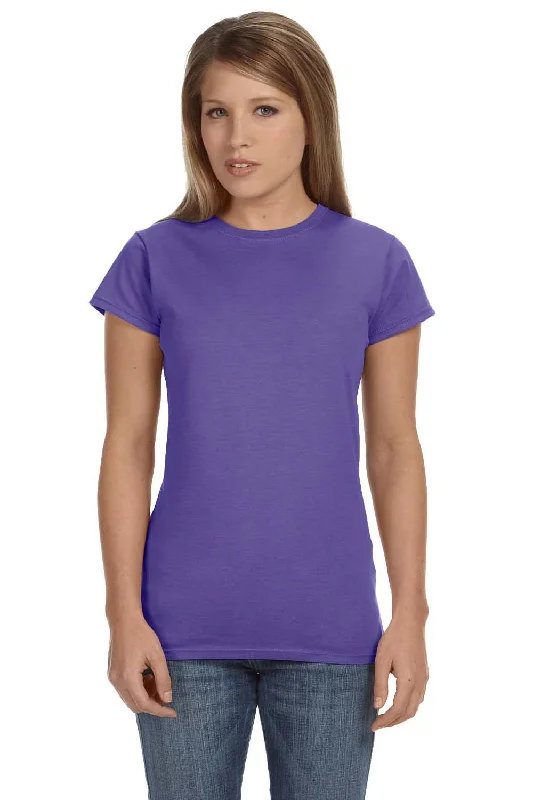 Fresh And Fashionable Gildan Womens Softstyle Short Sleeve Crewneck T-Shirt - Heather Purple