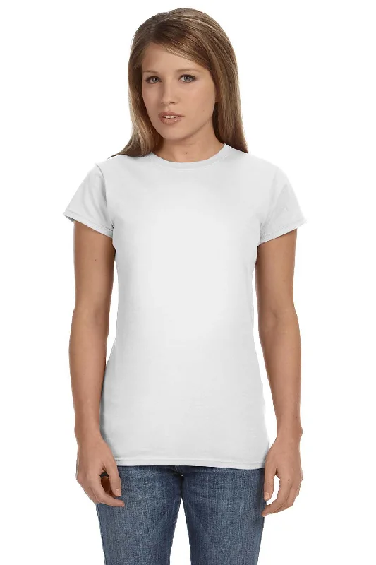 Fresh And Capable Gildan Womens Softstyle Short Sleeve Crewneck T-Shirt - White