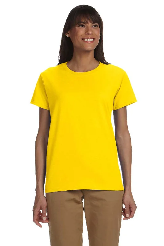 Cozy Outfit Gildan Womens Ultra Short Sleeve Crewneck T-Shirt - Daisy Yellow - Closeout