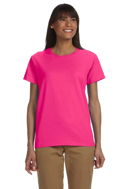 Cozy Dress Gildan Womens Ultra Short Sleeve Crewneck T-Shirt - Heliconia Pink