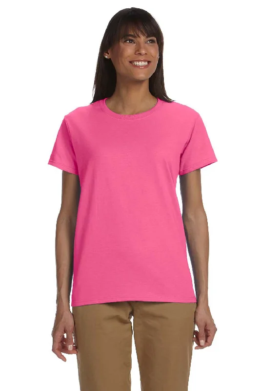 Smart Comfort Gildan Womens Ultra Short Sleeve Crewneck T-Shirt - Safety Pink - Closeout
