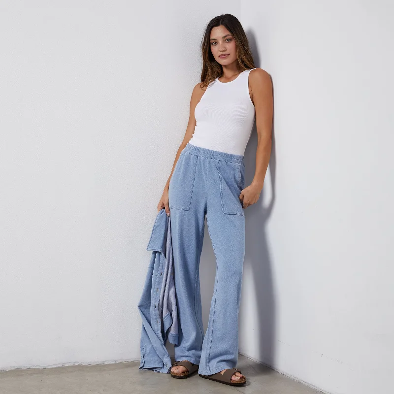 Cozy Shirts Indigo French Terry Pocket Pant
