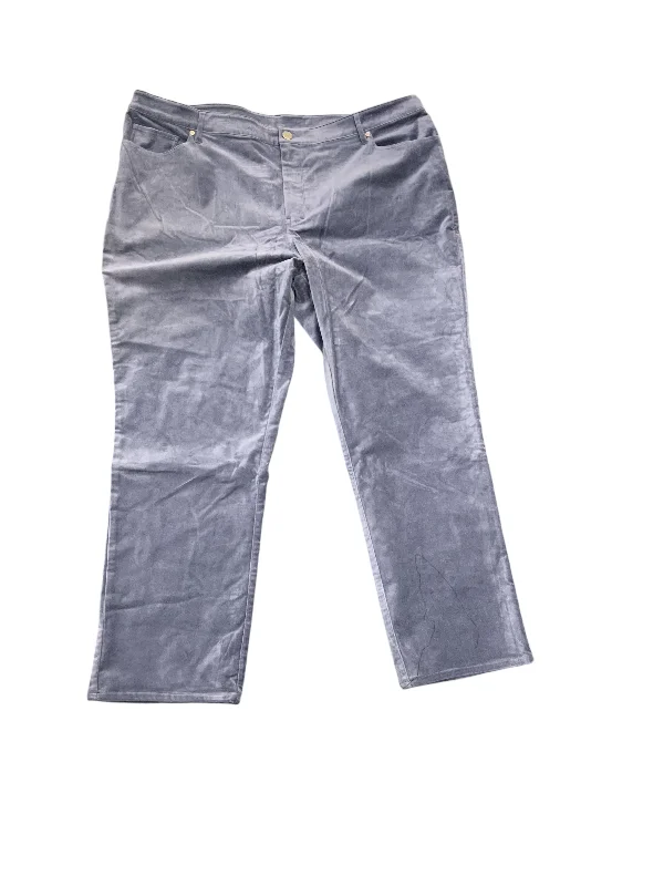 Youthful Vitality NWT Fly Front Women's Pant Blue 22