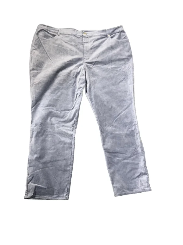Fresh And Fashionable NWT Fly Front Women's Pant Blue 24