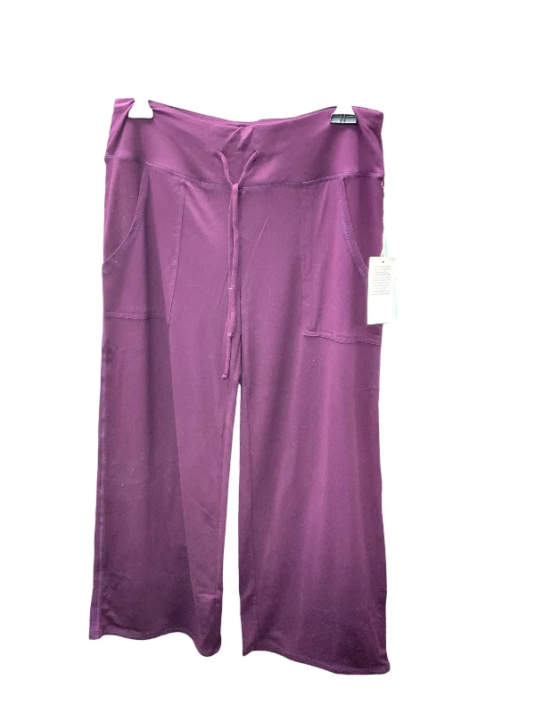 Cozy Chic NWT Grace & Lace Women's Knit Pant Purple S