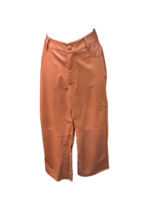 Urban Comfort Shein Women's Faux Leatheer Pant  Rust MP