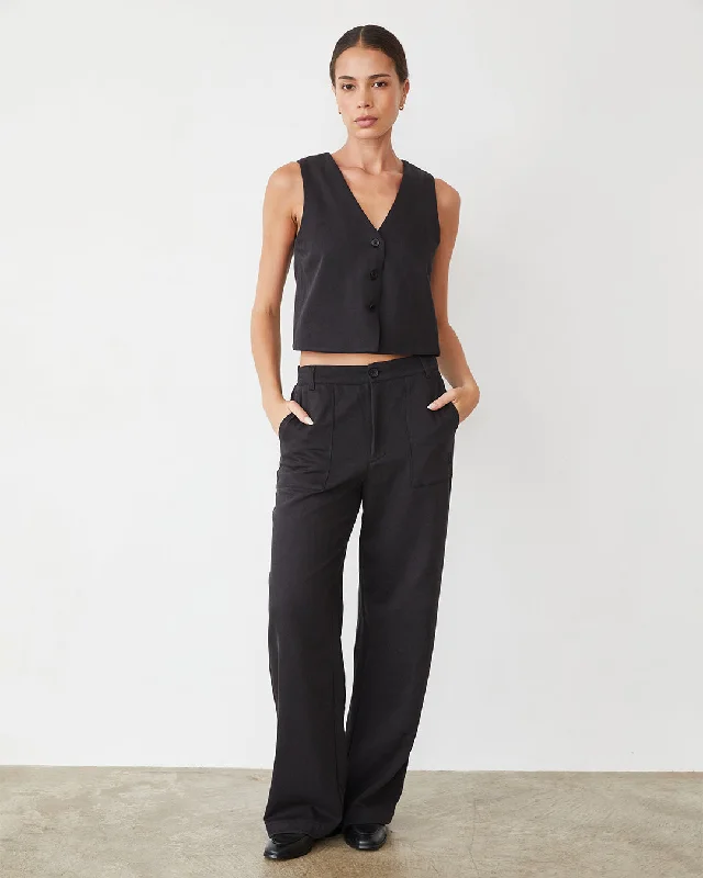 New Design Soft Twill Patch Pocket Pant
