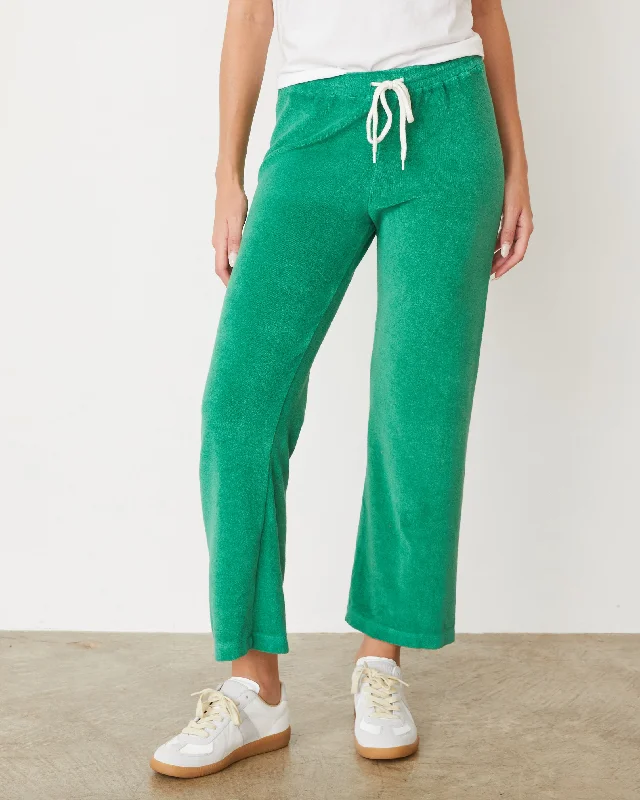 European Plan Terry Cloth Crop Pant