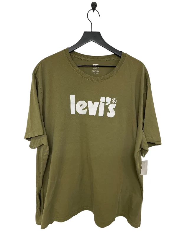 Cozy Look Top Short Sleeve Basic By Levis In Green, Size: 3x