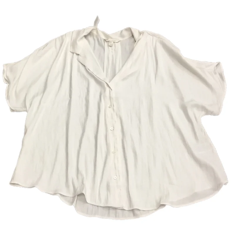 Girl Style Top Short Sleeve By Banana Republic In White, Size: Xl
