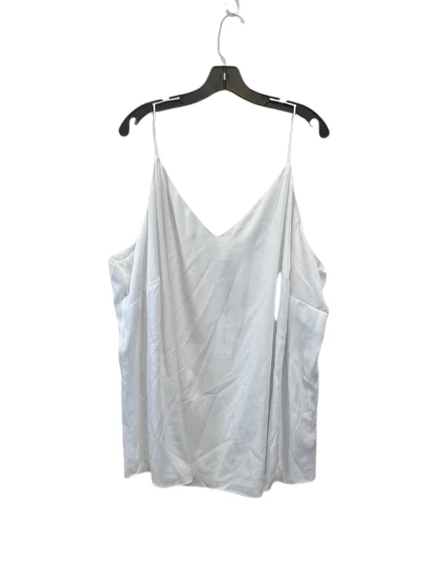 High-end Sense Top Short Sleeve By Calvin Klein In White, Size: 3x