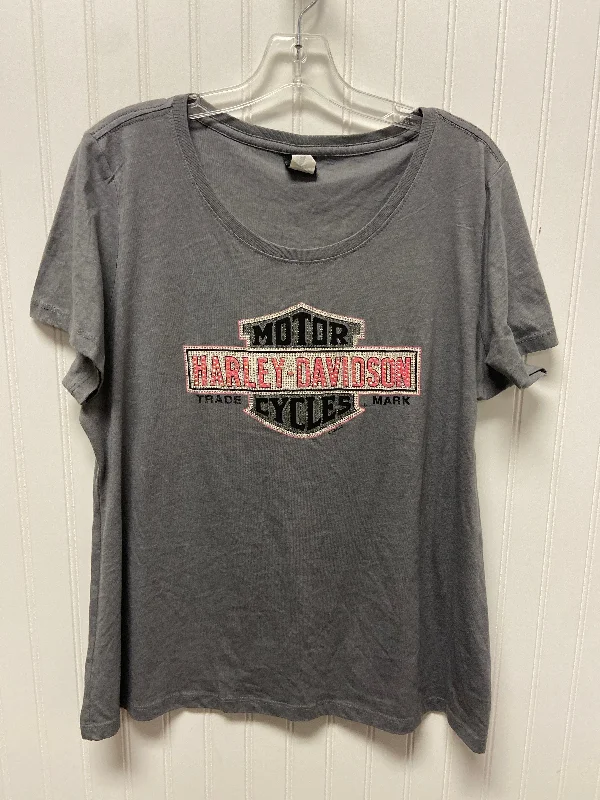 High Street Series Top Short Sleeve By Cmc In Grey, Size: Xl