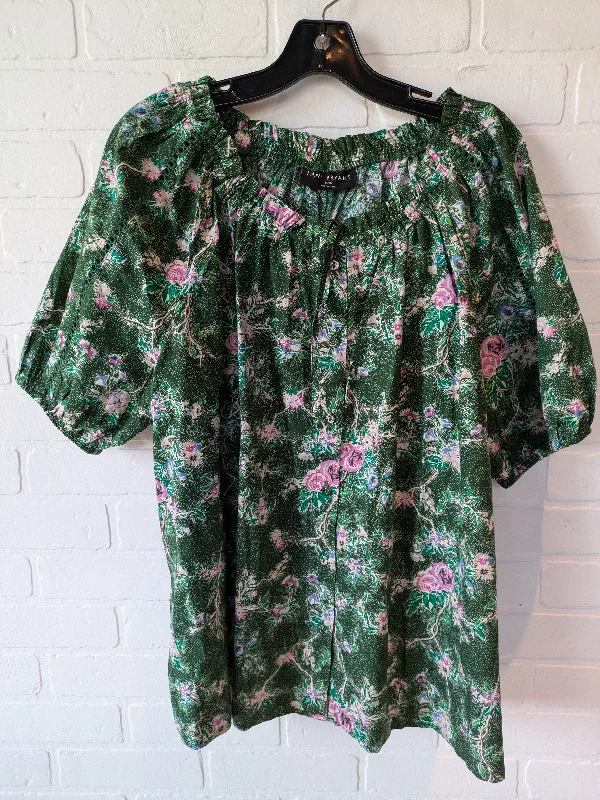 Cozy Fitting Top Short Sleeve By Lane Bryant In Green, Size: 1x