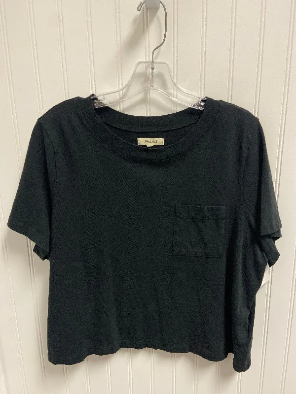 Warm Chic Outfits Top Short Sleeve By Madewell In Black, Size: 1x