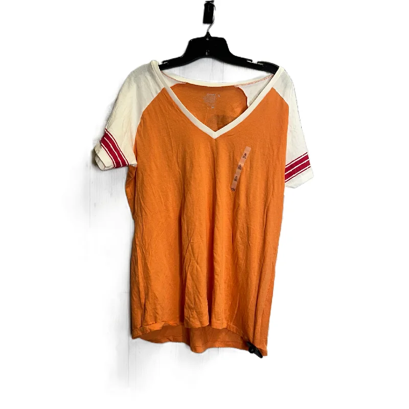 Summer Selection Top Short Sleeve By Old Navy In Orange, Size: Xl