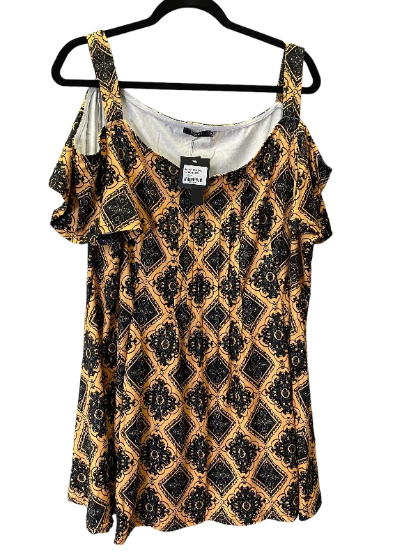 Chic Comfort Top Short Sleeve By Reborn In Multi-colored, Size: 2x