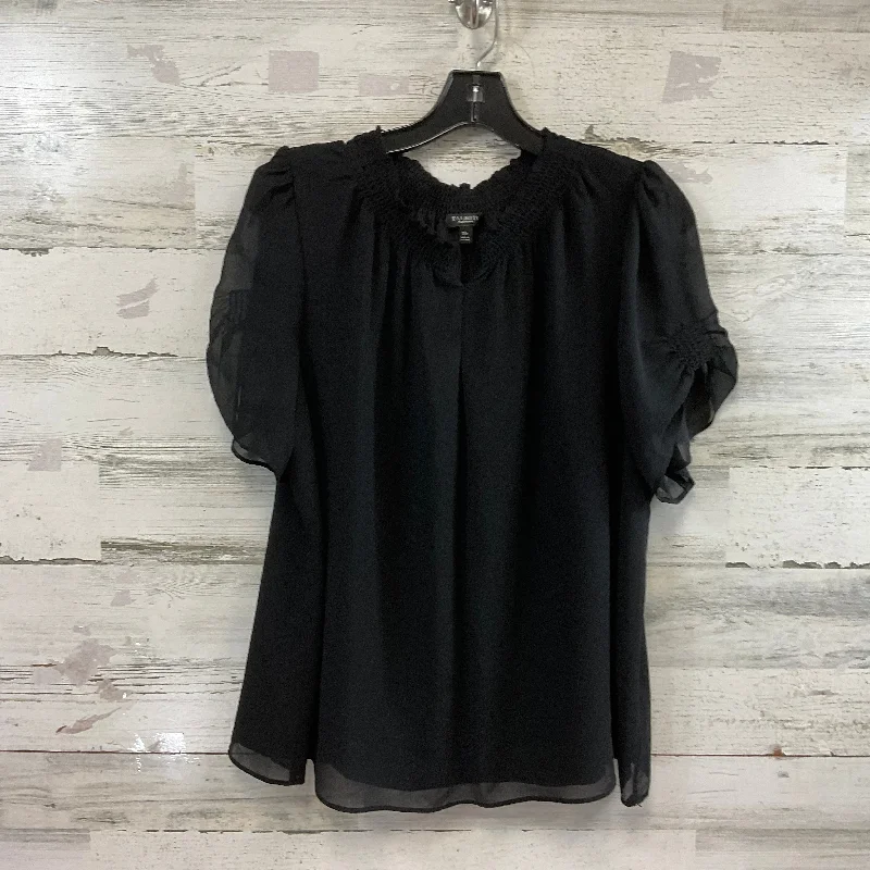 Soft Layers Top Short Sleeve By Talbots In Black, Size: 1x